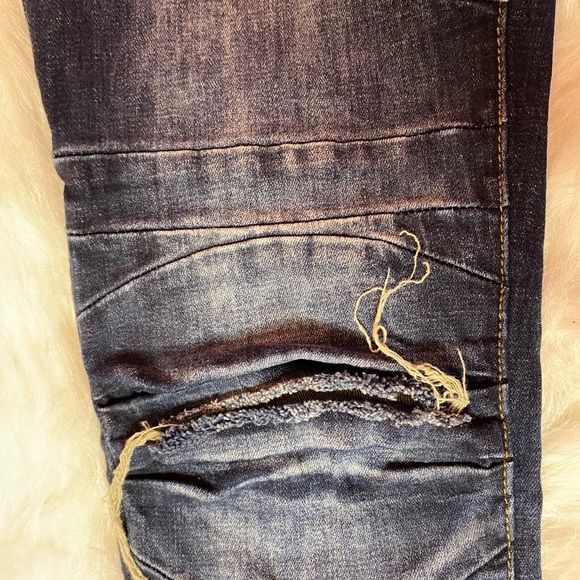 Ripped Dark wash “Soho Babe” boyfriend jeans - Picture 3 of 5